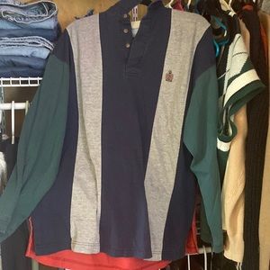 long sleeved polo shirt (reminds me of fez from euphoria)